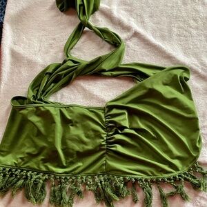 Green tube top